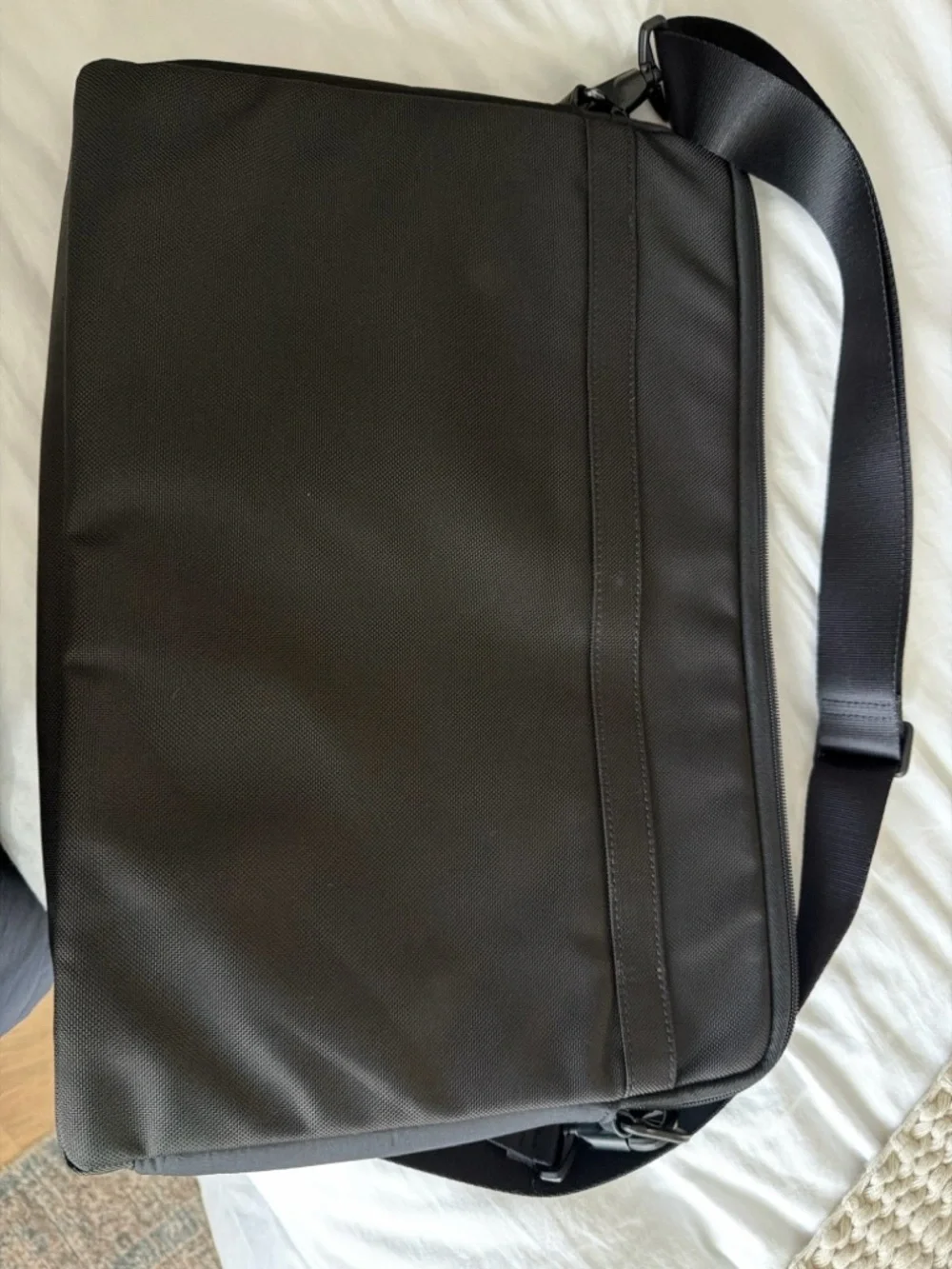 Black Men's Business Messenger Bag